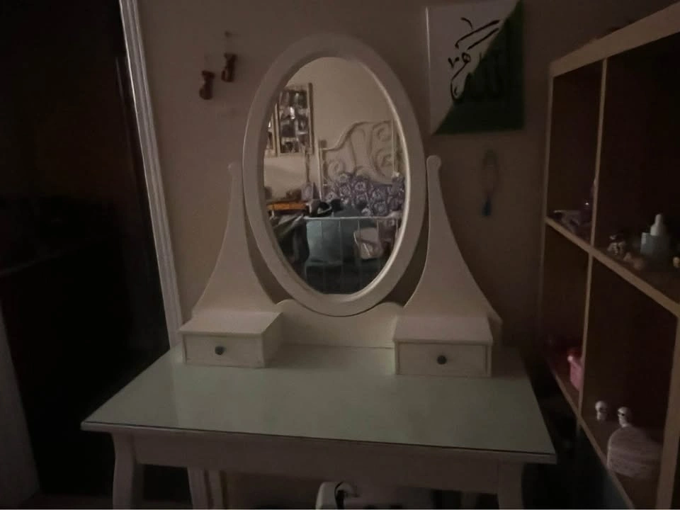 HEMNES Dressing table with mirror, white (IKEA) - photo 3