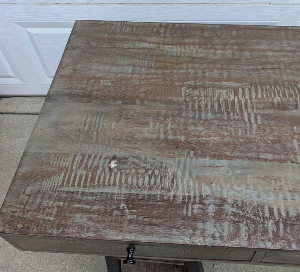 Desk with 3 Drawers and Wall Shelf - photo 5