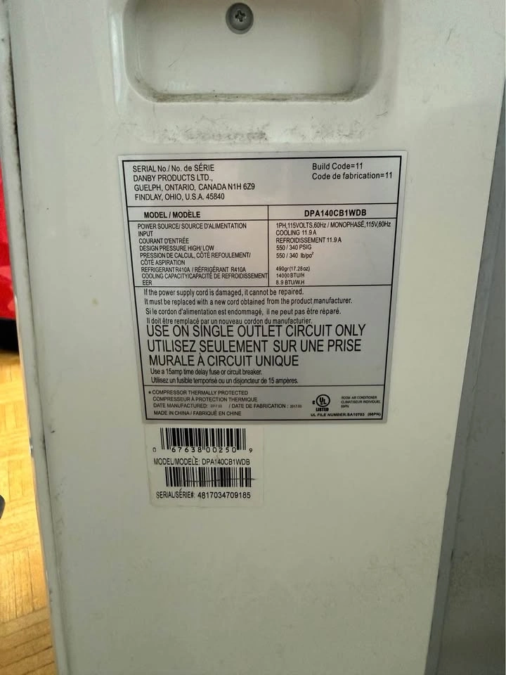 Danby 14,000 BTU Portable Air Conditioner - photo 2