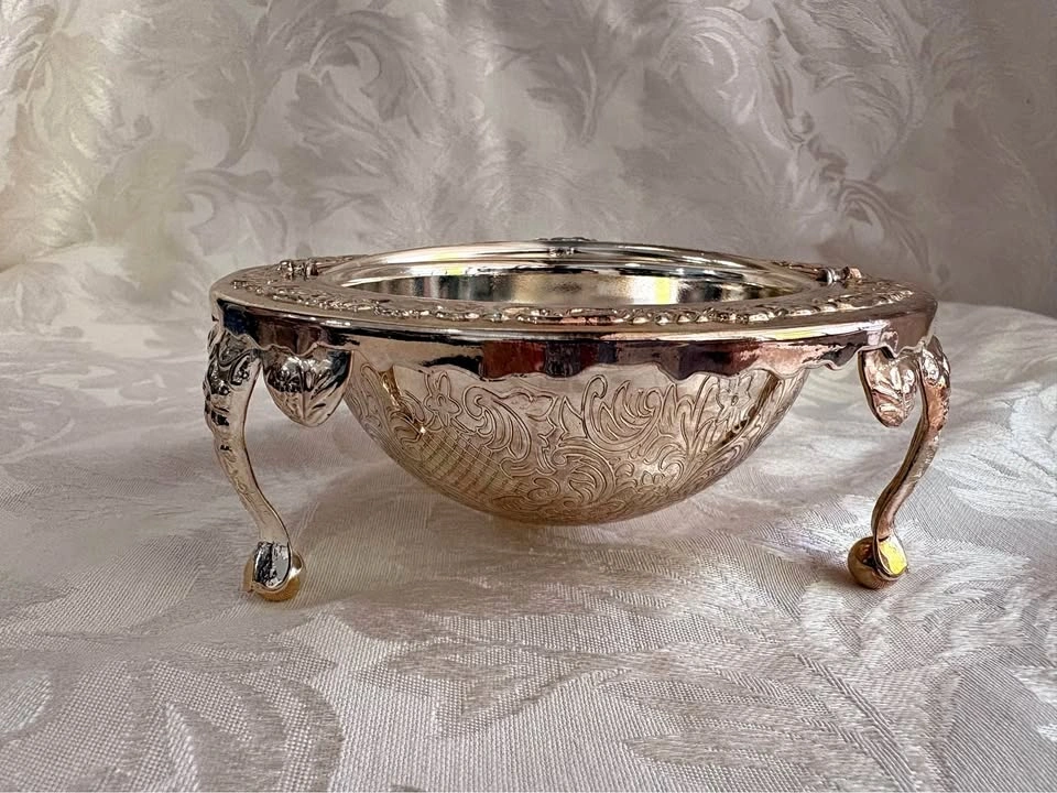 Mayell Silver Plated Roll Top Butter Dish