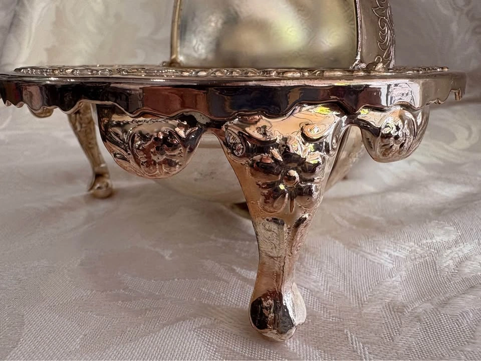 Mayell Silver Plated Roll Top Butter Dish - photo 5
