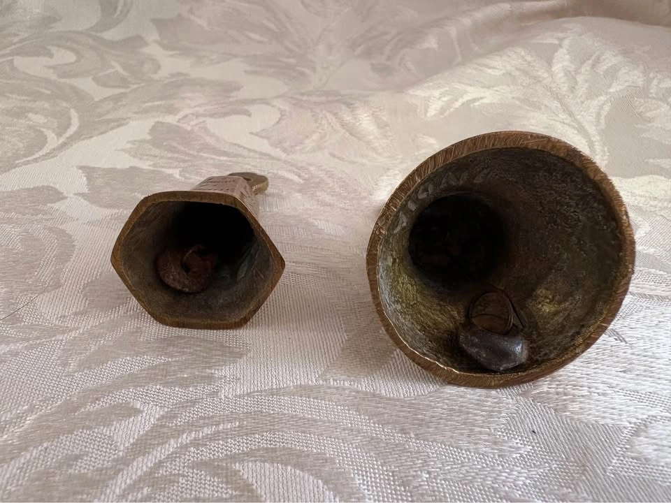 Vintage Brass Hand Bells - Set of 2 - photo 5