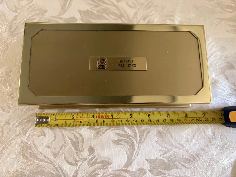 Vintage Brass Award Valet Box - photo 5
