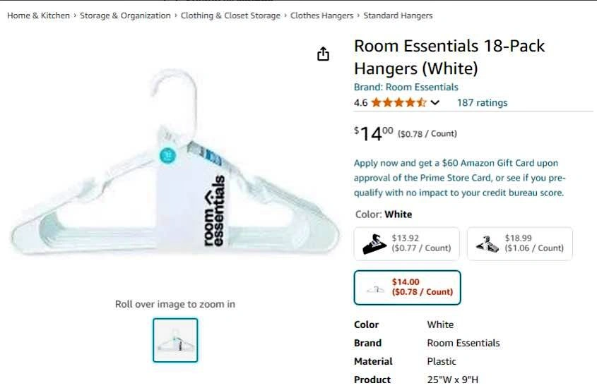 Assorted clothes Hangers 3 for $1