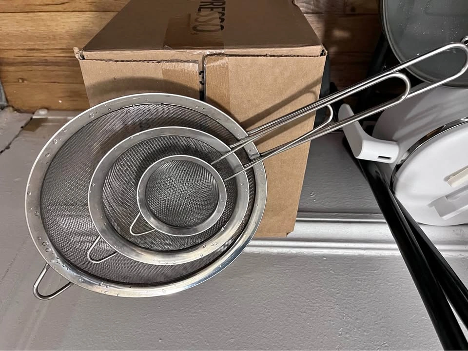 Mainstays 3 Pack Premium Stainless Steel Fine Mesh Strainers