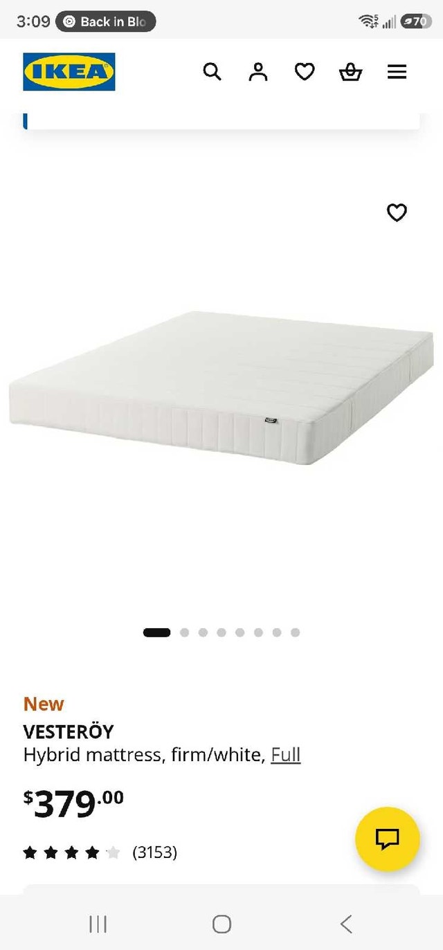 5 month old full size mattress from IKEA