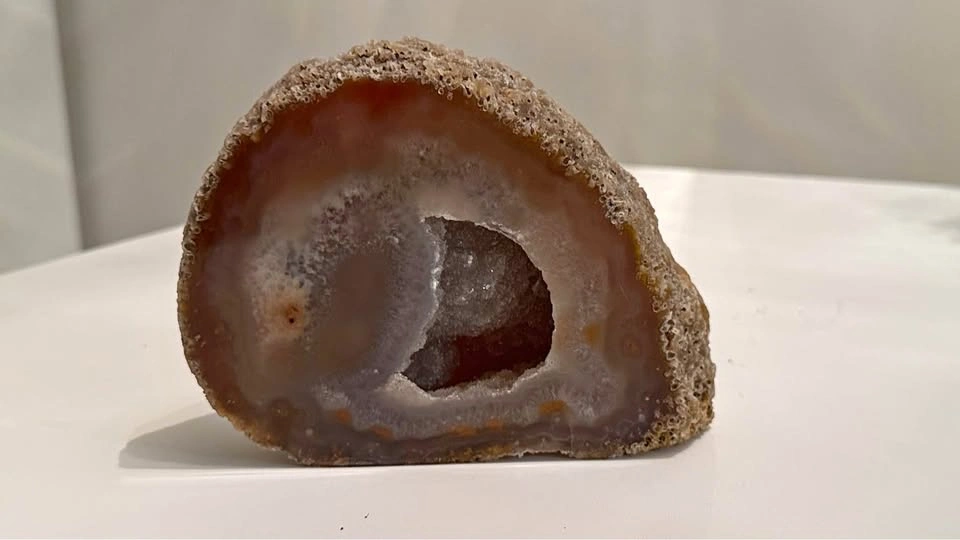 Natural Agate Geode Slice