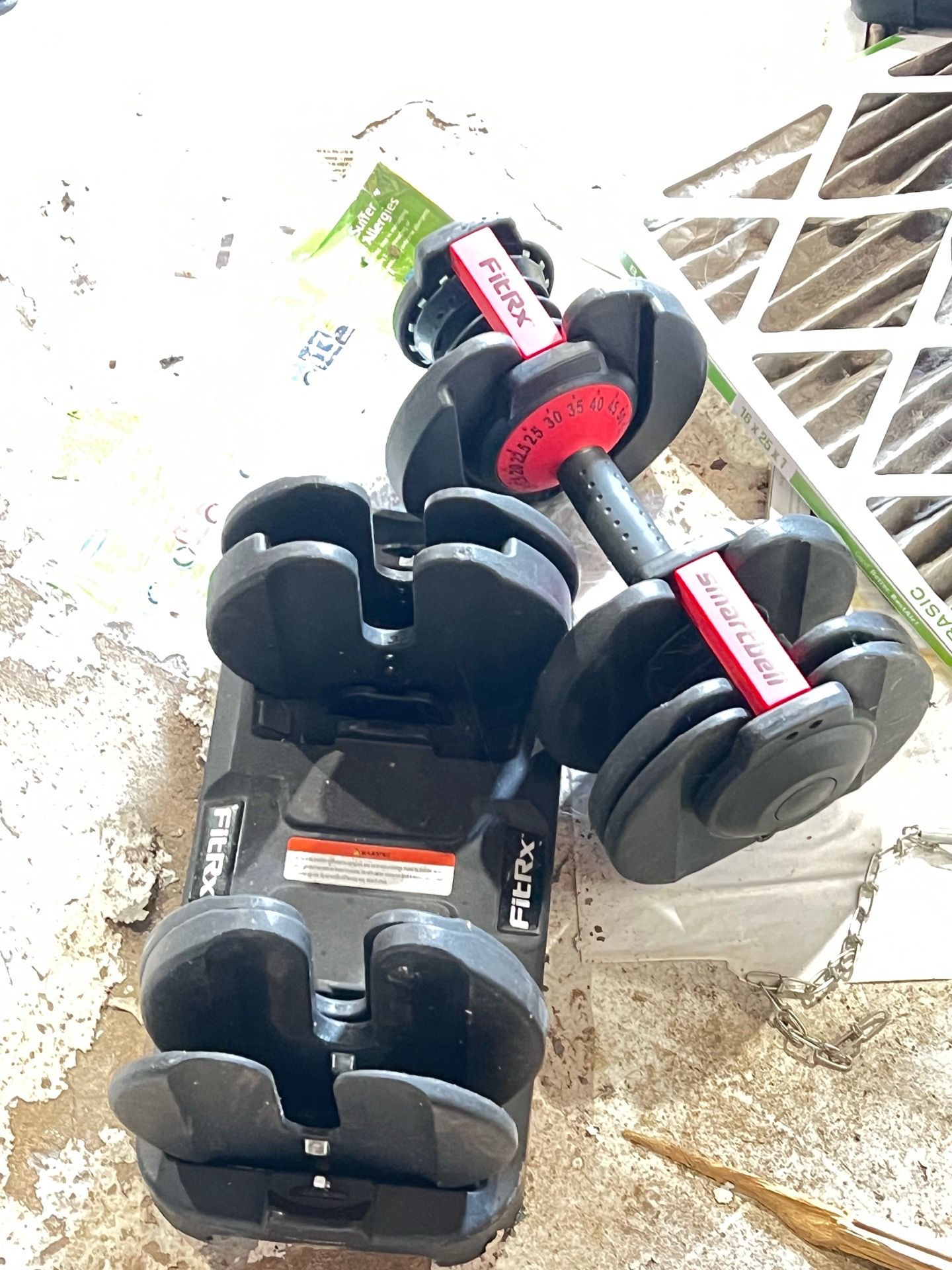 2 Sets Of FitRx Adjustable Dumbbells - photo 5