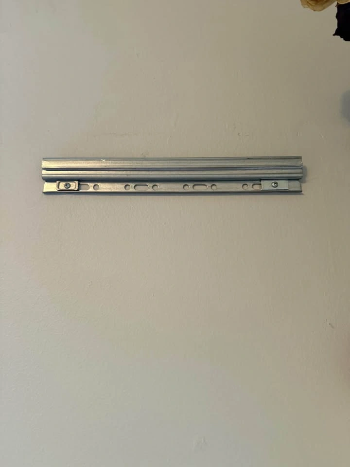 Pair of IKEA White Wall Shelves + Mounting Rails - photo 3