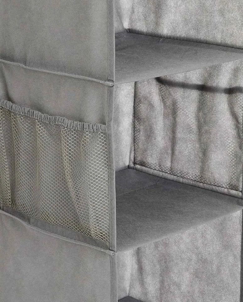 Amazon Basics 6-Tier Hanging Closet Shelf Organizer With Pockets - photo 4
