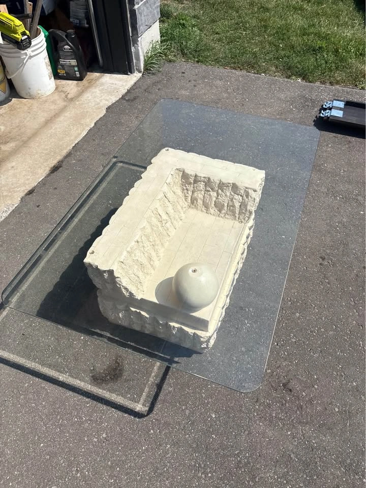 Unique Cream Glass Coffee Table - Delivery for fee - photo 3