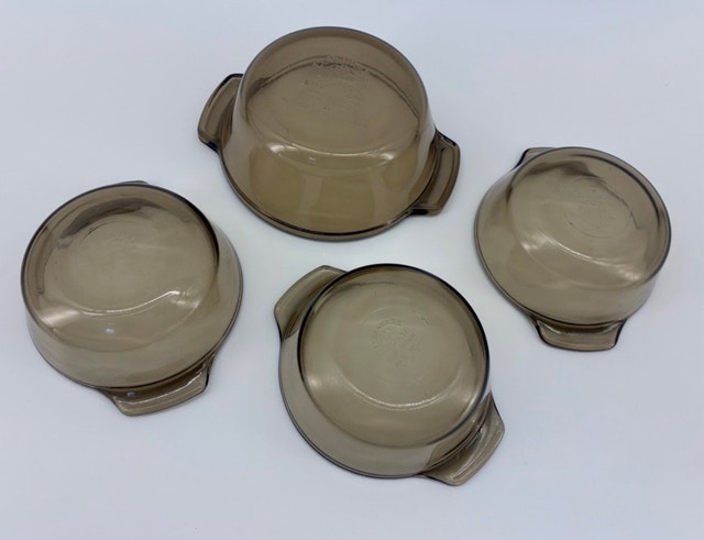 Vintage Amber Glass Casserole Dishes - photo 2