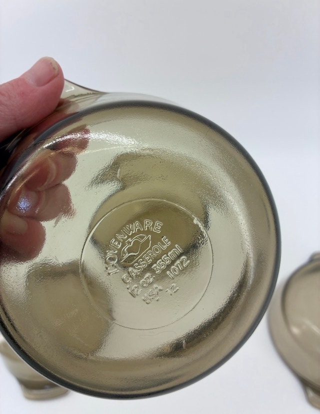 Vintage Amber Glass Casserole Dishes - photo 4