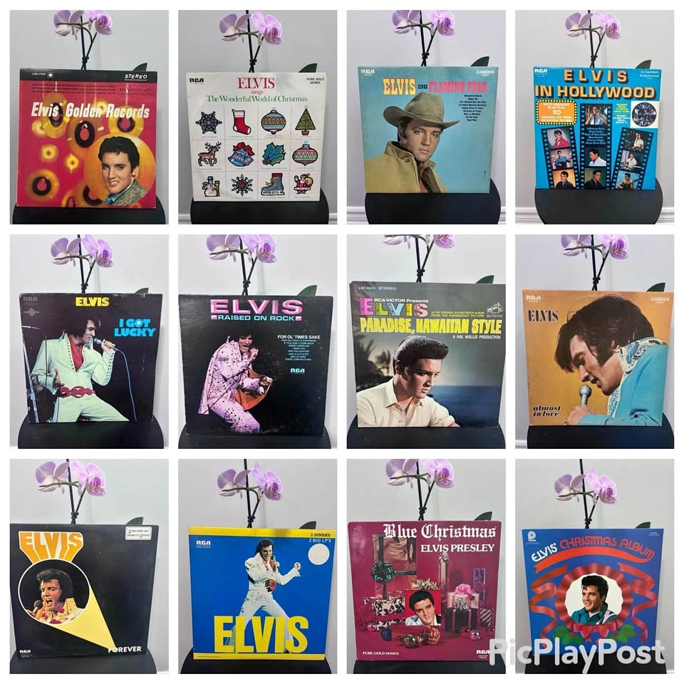 12 Vintage Elvis Presley Records