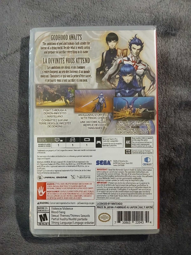 Shin Megami Tensei V - Switch - Original Package - photo 2