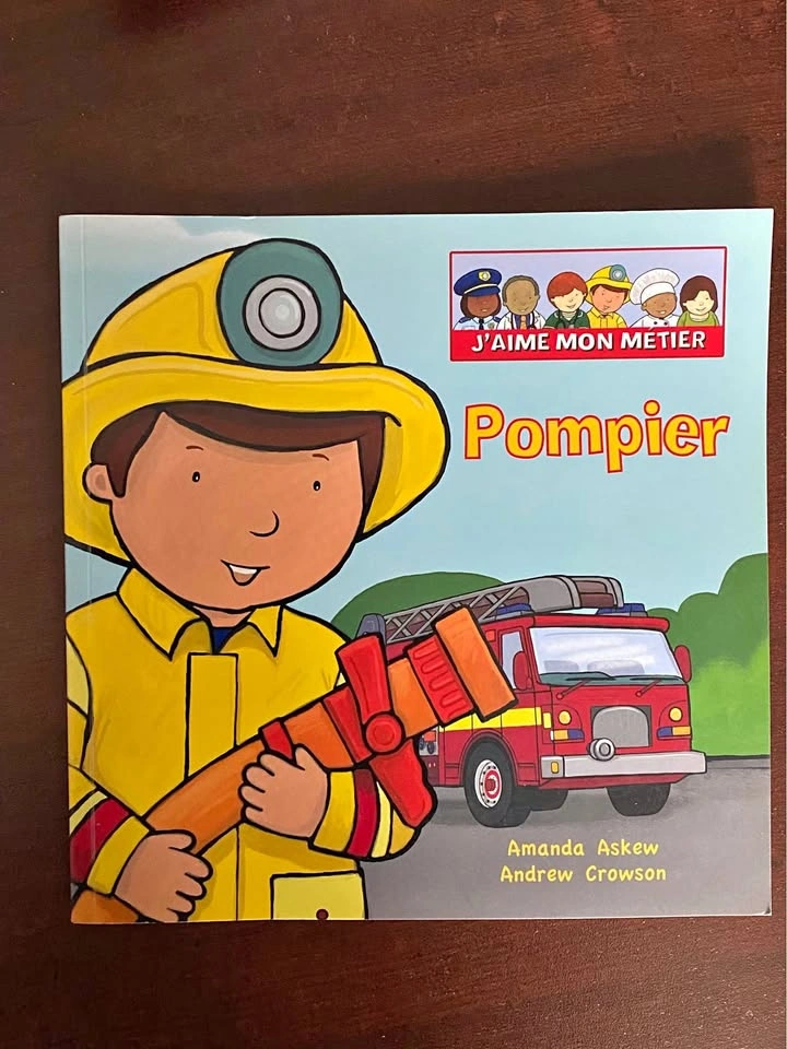 J'AIME MON METIER Pompier French Kids Book