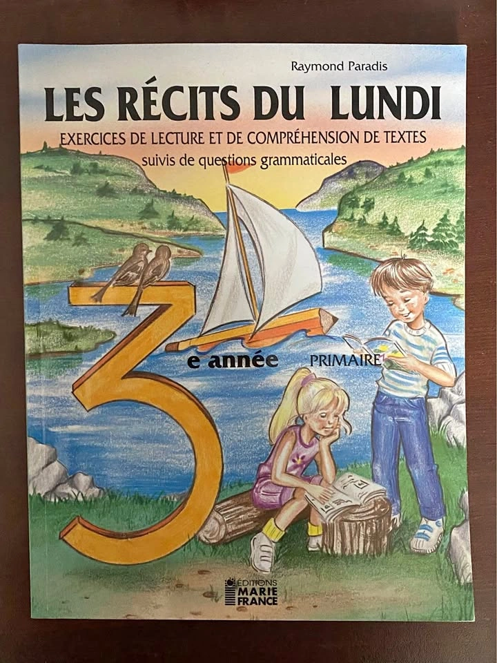 Les Récits du Lundi 3e Année Primaire French Book