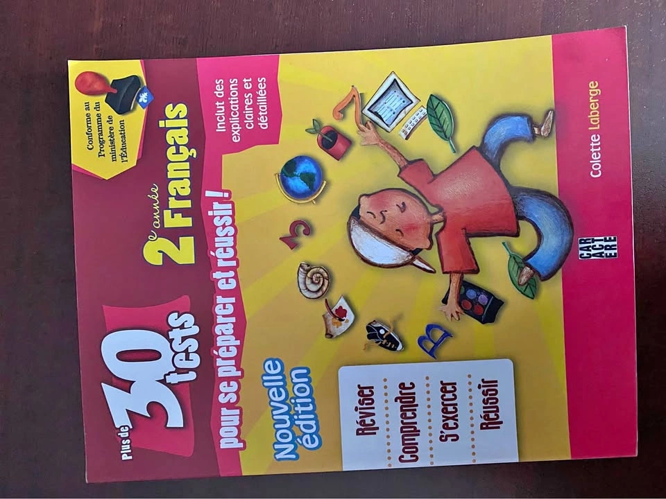 French & English School Textbooks Grades 2-6 Caractere