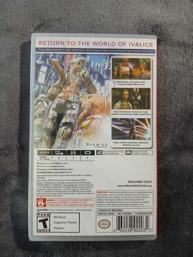Final Fantasy XII - Switch - Original Package - photo 2