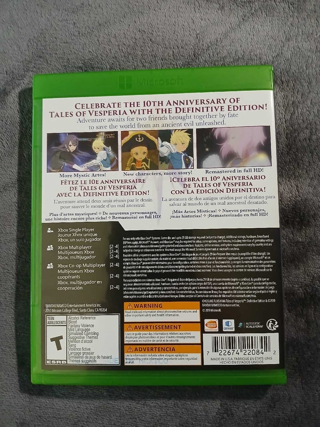 Tales of Vesperia - Xbox One - Used - photo 2