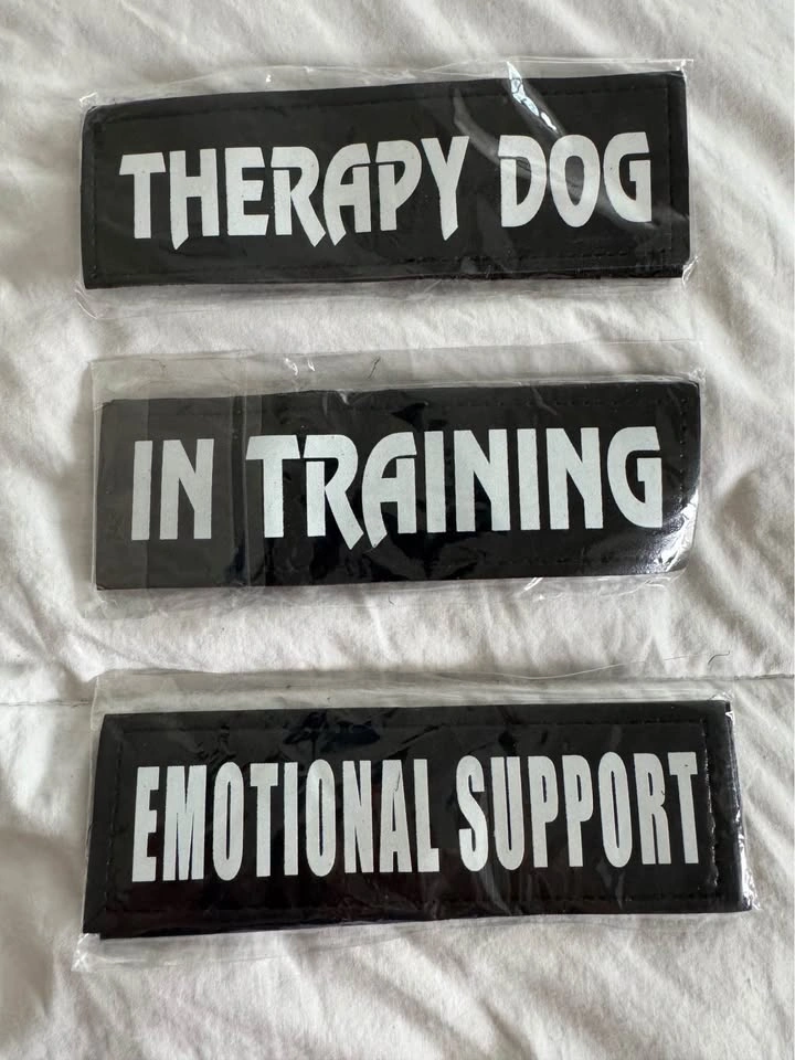 3 NEW Velcro Dog Training Badges $10ea. Or $25 for All 3 - photo 2