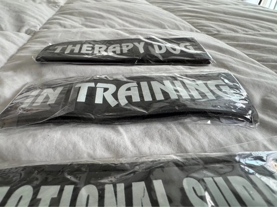 3 NEW Velcro Dog Training Badges $10ea. Or $25 for All 3 - photo 4
