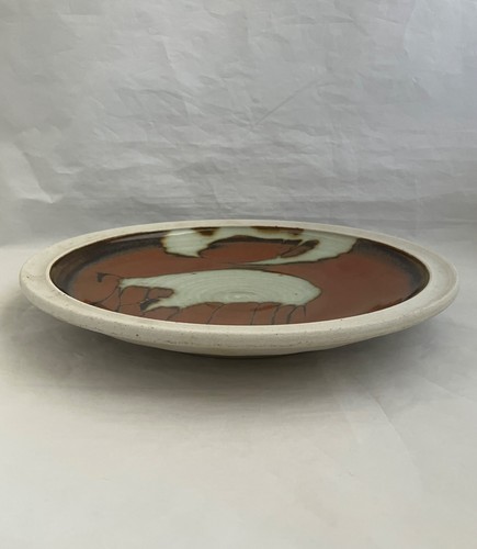 ROBIN HOPPER Signed Studio Pottery Plate, Hillsdale Pottery - photo 3
