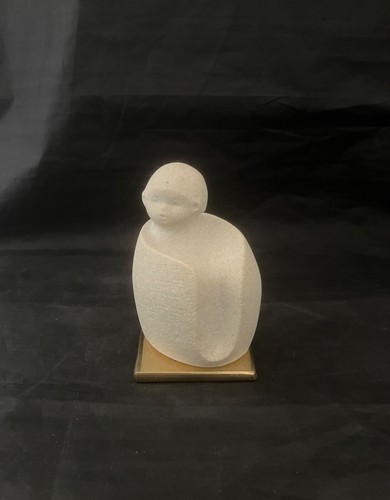 MARBELL Stone Art Mounted Abstract Sculpture, Belgium