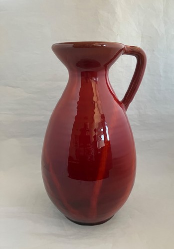 Domenic Stanzione "Flame Red" Studio Vase for Blue Mountain Pott