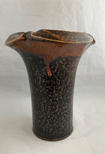 FRANZ DENK Studio Pottery Vase Signed & Dated (1984), West Germa