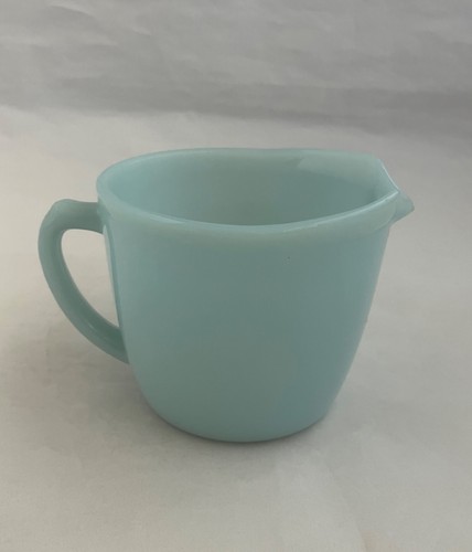 FIRE-KING Mid-Century Azurite Glass Creamer - photo 3