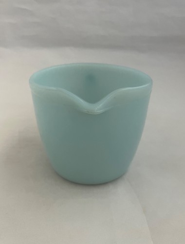 FIRE-KING Mid-Century Azurite Glass Creamer - photo 4