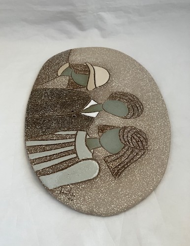 LOUISE & SIMON CANTIN Studio Pottery Wall Plaque, Quebec - photo 3