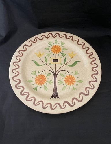 BALDELLI Abstract Flowering Tree Plate, Italy