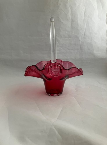 SERGIO PAGNIN Designed Basket for Chalet Artistic Glass, Canada