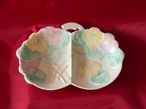 AVON WARE Art Deco Divided Pansy Dish, England