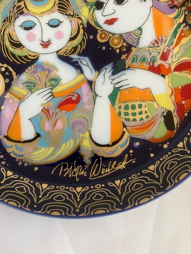 BJORN WIINBLAD Aladdin & the Sultan's Daughter # 11 Wall Plate - photo 3