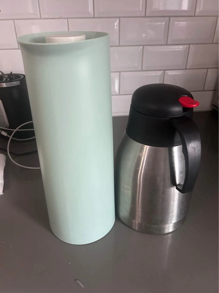 Set of 2 Thermoses / Insulated Pitchers – Mint & Stainless Steel - photo 2