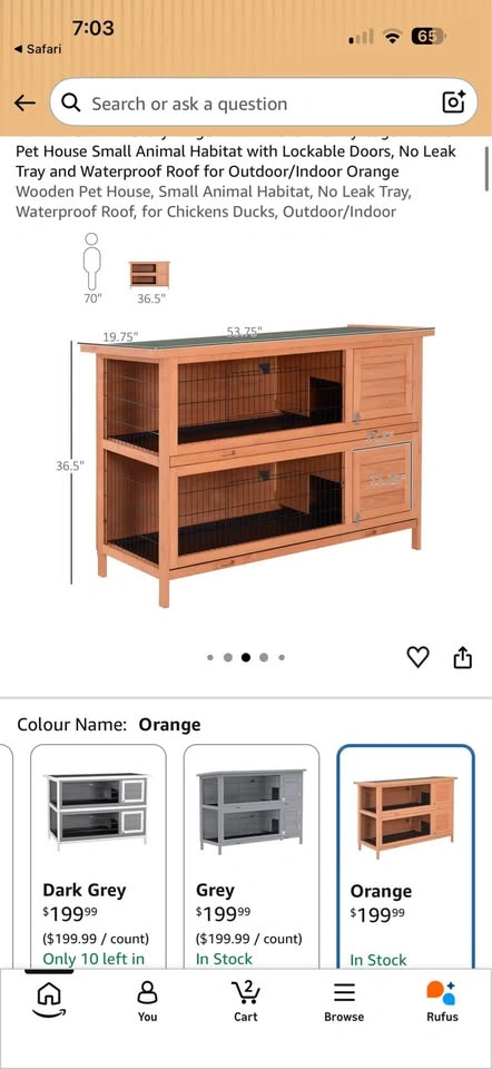Two-Story Small Pet Hutch - photo 5