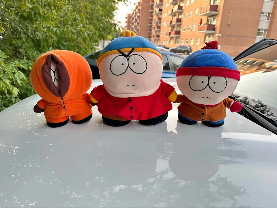 South Park Plush Set - Cartman, Stan, and Kenny