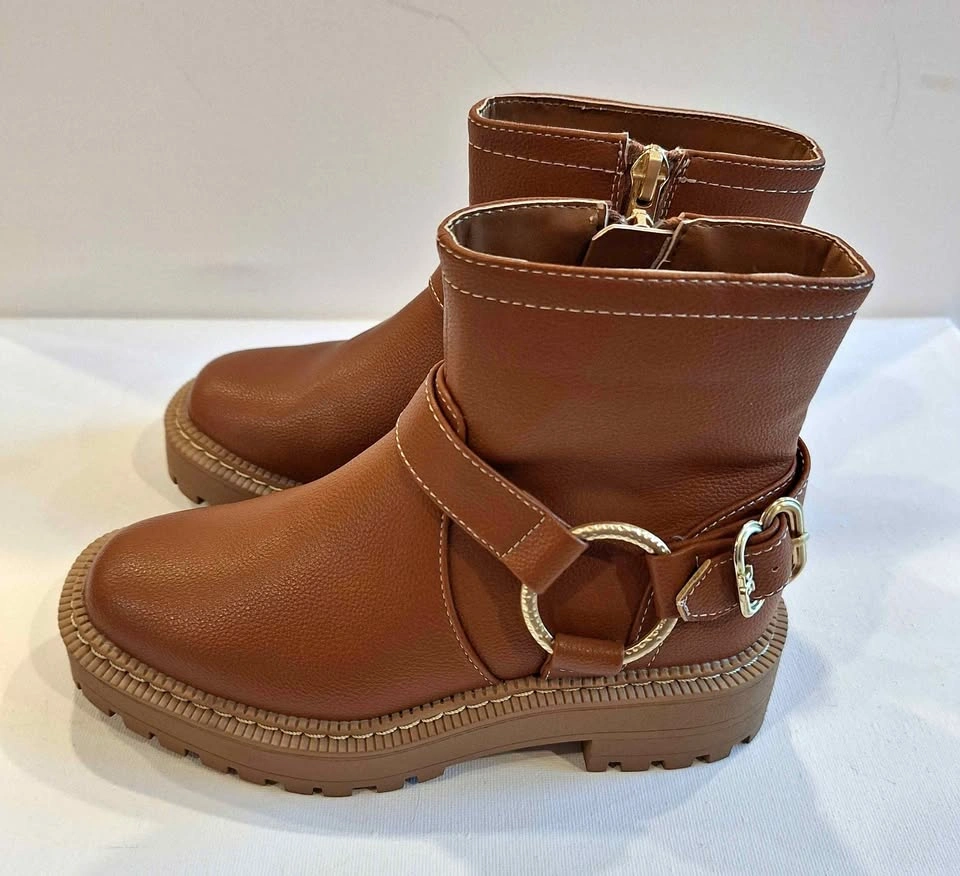 New Sam Edelman Girls Lucianna Marie Moto Boots Size 12