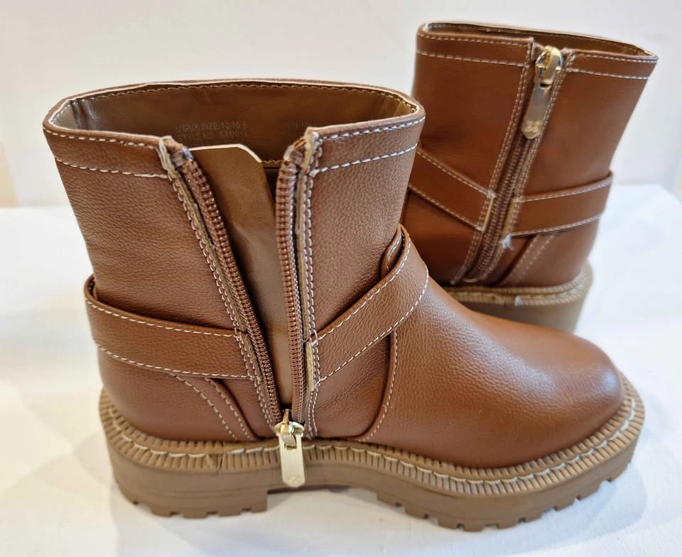 New Sam Edelman Girls Lucianna Marie Moto Boots Size 12 - photo 2