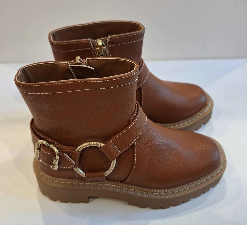 New Sam Edelman Girls Lucianna Marie Moto Boots Size 12 - photo 4