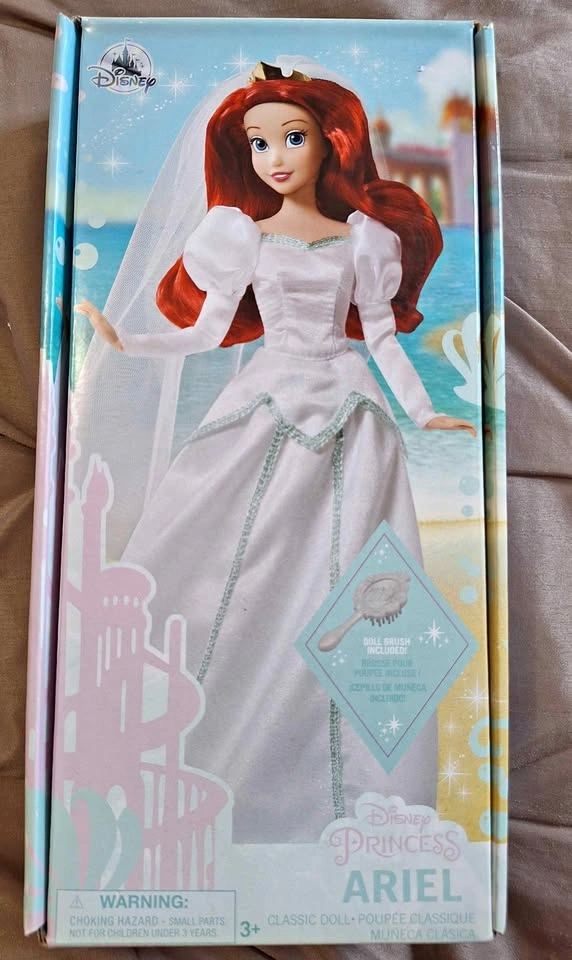 Disney Little Mermaid Bride White Ariel Classic Princess 11.5” D
