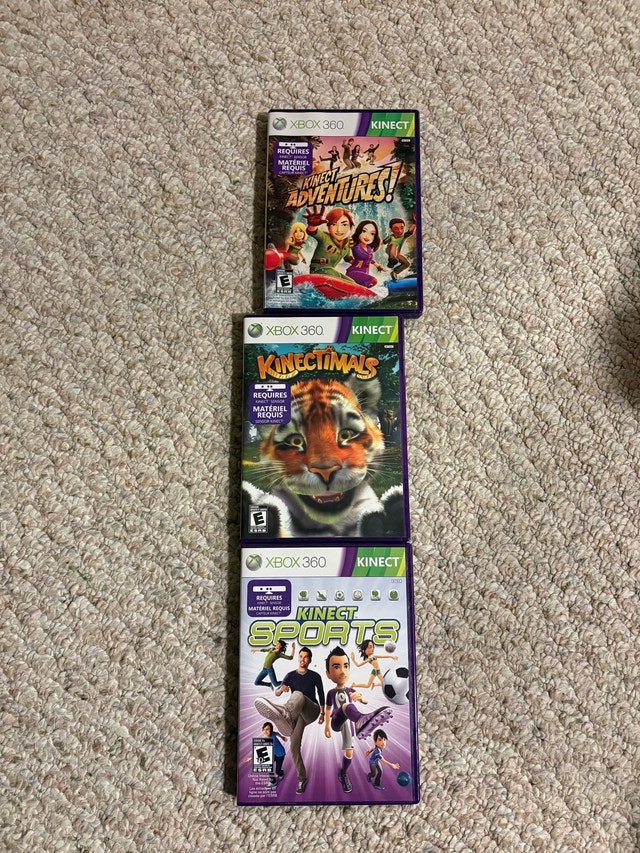 Microsoft Xbox 360 Kinect Sensor with 3 Games - photo 2