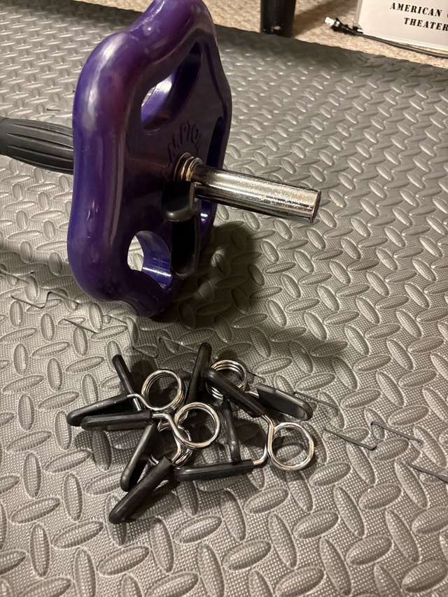 Work out bar, with weights and locks - photo 4