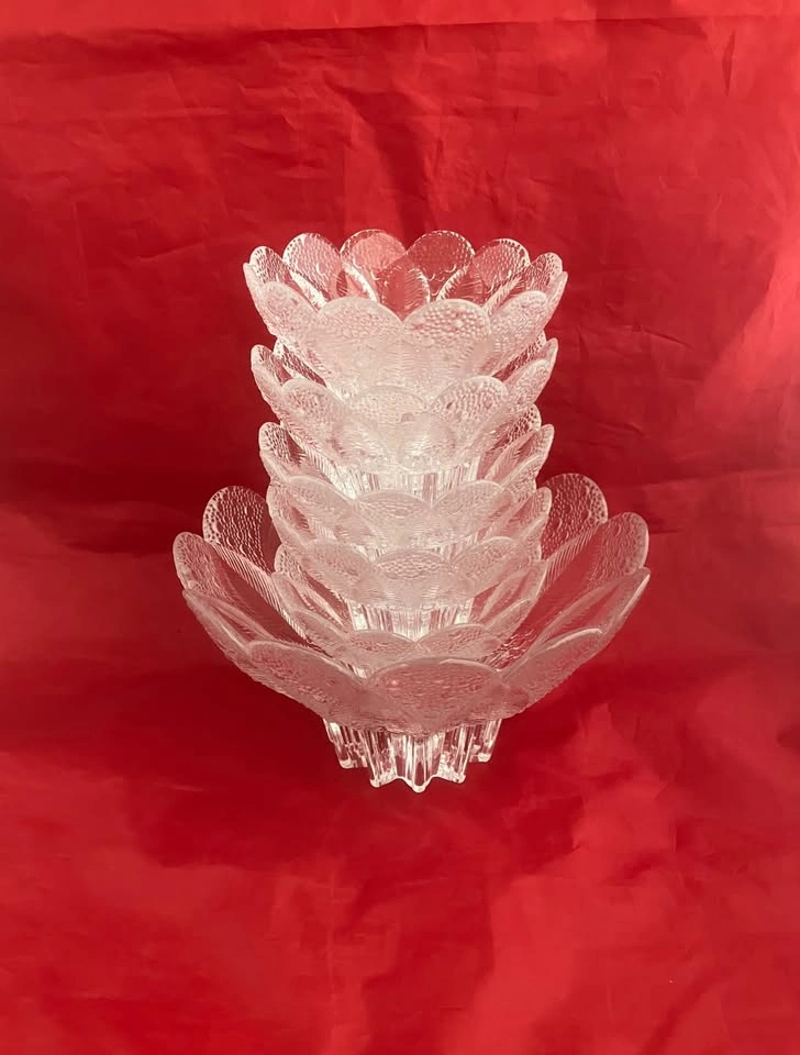 Vintage: “Medea” Crystal Bowl Set by Lausitzer Glaswerks - photo 2