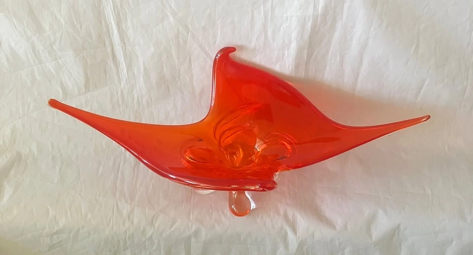 Mid-Century: Lorraine Glass Stretched Centrepiece Bowl, Canada - photo 2