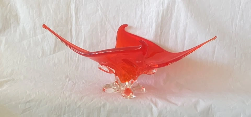 Mid-Century: Lorraine Glass Stretched Centrepiece Bowl, Canada - photo 3
