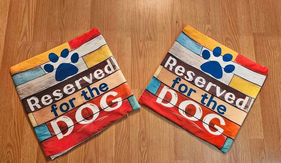 Dog themed pillow covers thumbnail